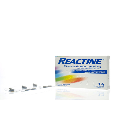 Afbeelding van Reactine Tablet Filmomhuld 10mg