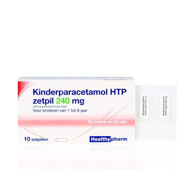 Afbeelding van Kinderparacetamol Htp Zetpil 240mg