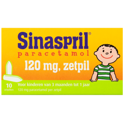 Afbeelding van Sinaspril Paracetamol Zetpil 120mg