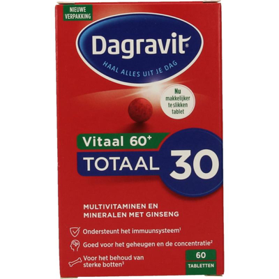Afbeelding van Dagravit Totaal 30 Vitaal 60+, 60 tabletten