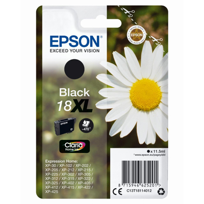 Afbeelding van Epson 18 Xl Black Cartridge