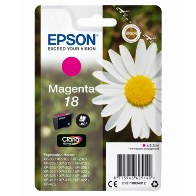 Afbeelding van Epson 18 Magenta Cartridge