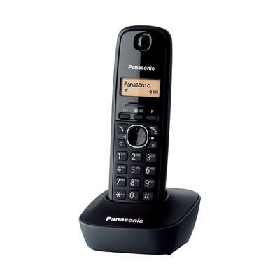 Image de Panasonic KX TG1611 Téléphone DECT Noir Identification de l&#039;appelant
