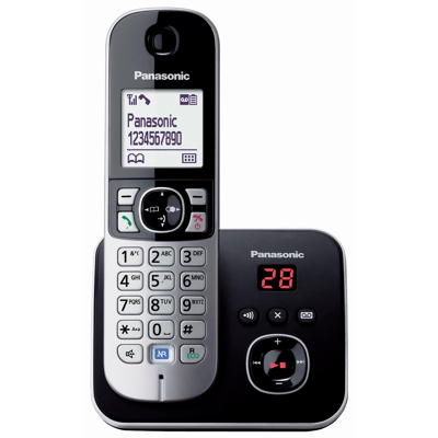 Image de Panasonic KX TG6821 DECT telefoon Zwart Nummerherkenning Noir