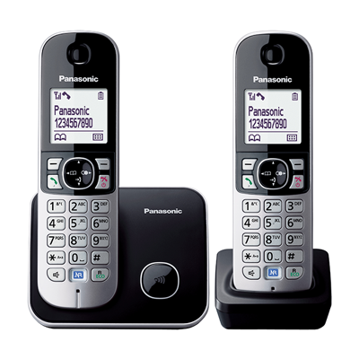 Image de Panasonic KX TG6812 DECT telefoon Zwart Nummerherkenning Noir