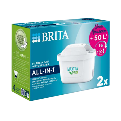Image de Brita MAXTRA PRO ALL IN 1 Cartouche filtrante à eau 2 pièces Blanc