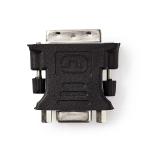 Billede af DVI adapter I 24+5 Pin Han VGA Hun Nikkel Lige PVC Sort Box
