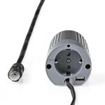 Billede af Power Inverter Modificeret sinus Indgangsspænding: 24 V DC Enhedens strømudgangsforbindelse: 1 230 AC 50 Hz 100 W Peak effekt: 200 Sokkel type: F (CEE 7/3) / USB Stik til cigarettænder Sølv