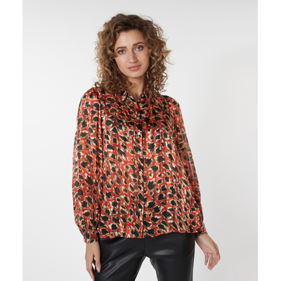 Afbeelding van Esqualo Leopard Overhemdblouse, Dames, Maat: 36, Print