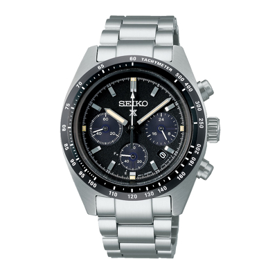 Afbeelding van Seiko SSC819P1 Horloge Prospex Solar Chronograaf staal zilverkleurig zwart 39 mm