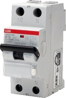 Afbeelding van ABB Haf Aardlekautomaat Combimaat B16A 30Ma steekbaar