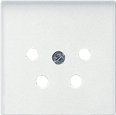 Afbeelding van Jung centraalplaat voor ptt contactdoos alpin wit A561