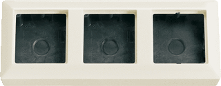Afbeelding van Jung opbouwbehuizing met afdekraam 3 voudig creme AS583AW