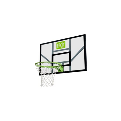 Afbeelding van EXIT Galaxy basketbalbord met ring en net groen/zwart