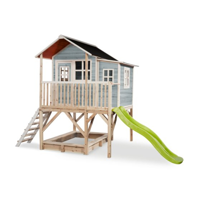 Afbeelding van EXIT houten speelhuis met glijbaan Loft 550