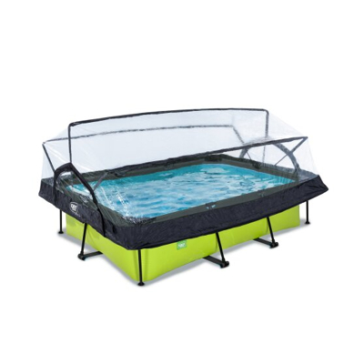 Afbeelding van EXIT zwembad met overkapping 220x150cm Lime