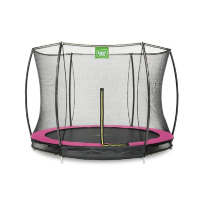 Afbeelding van EXIT inground trampoline ø244cm Silhouette (roze)