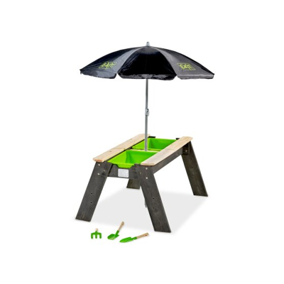Afbeelding van EXIT Aksent zand en watertafel met parasol tuingereedschap