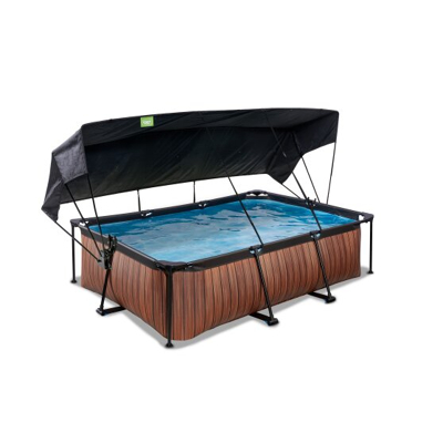 Abbildung von EXIT Pool mit Sonnensegel 220x150cm Wood