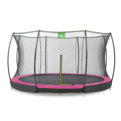 Afbeelding van EXIT inground trampoline ø366cm Silhouette (roze)