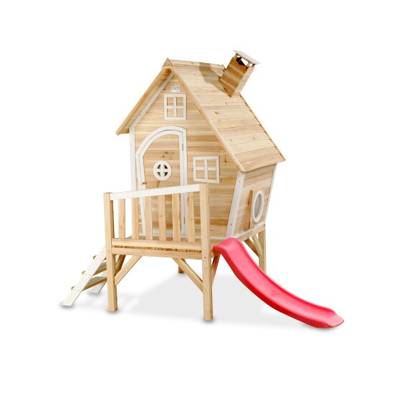 Afbeelding van EXIT houten speelhuis met glijbaan Fantasia 300