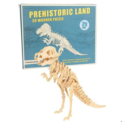 Obrázok používateľa Tyranosaurus Rex 3D drevené puzzle