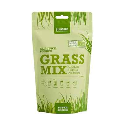 Afbeelding van Grassmix raw juice powder (200 Gram)