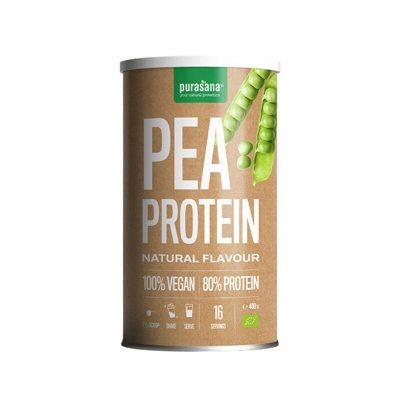 Image de protéines pois en poudre (400 g) 80 % végétales