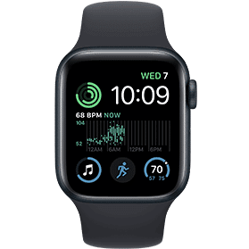Afbeelding van Apple Watch SE 40mm Aluminium Midnight Sportband