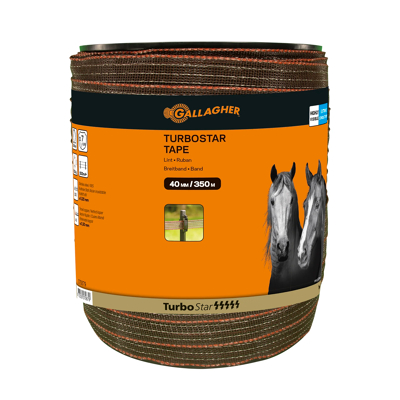 Image of Gallagher electric fence tape TurboStar 40mm wide (350m) Terra