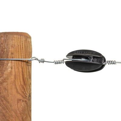 Image of Strain Insulator Reinforced Black Electric Fencing Insulators
