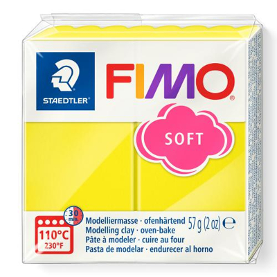Afbeelding van Fimo klei soft Citroen Nummer 10 57Gram