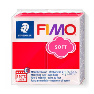Afbeelding van Fimo klei soft Indisch rood Nummer 24 57Gram
