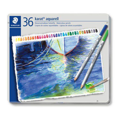 Afbeelding van Staedtler Karat aquarell kleurpotloden set 36 st 125 M36 (10 23)