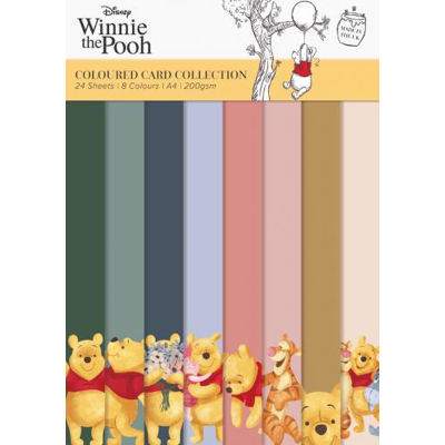 Afbeelding van the Winnie Pooh Coloured Card A4 Pack
