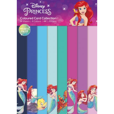Afbeelding van The Little Mermaid Coloured Card A4 Pack