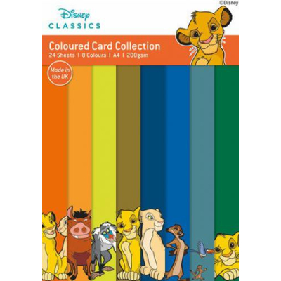 Afbeelding van The Lion King Coloured Card A4 Pack