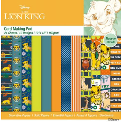 Afbeelding van The Lion King Card Making 12x12 Pad