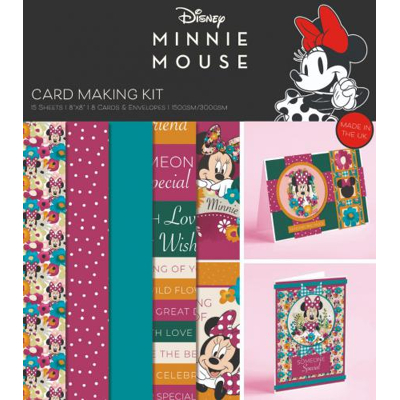 Afbeelding van Mickey and Minnie Mouse Card Making Kit Makes 8 Cards
