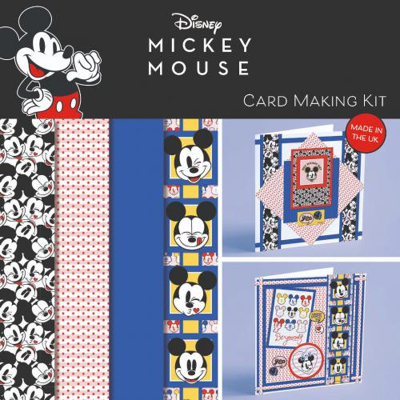Afbeelding van Mickey and Minnie Mouse 6x6 Card Making Kit Makes 3 Cards