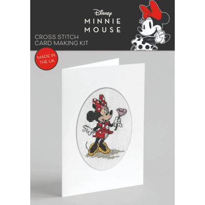 Afbeelding van Disney Cross Stitch Card Making Kit Minnie Mousse