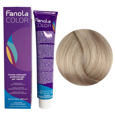 Afbeelding van Fanola Cream Color Haarverf 100 ml 10/1 As Platinablond