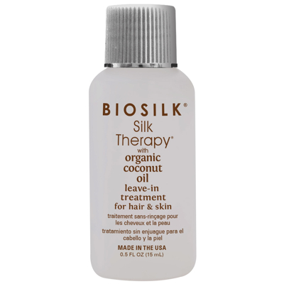 Afbeelding van Biosilk Silk Therapy with Coconut Oil Leave in Treatment 15ml Haibu by Kapperskorting.com