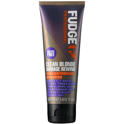 Afbeelding van Fudge Clean Blonde Damage Rewind Violet Toning Shampoo 50 ml