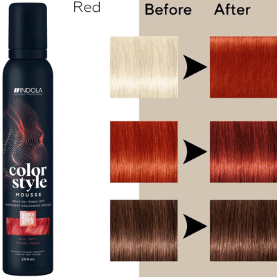 Afbeelding van Indola Color Style Mousse Red 200 ml