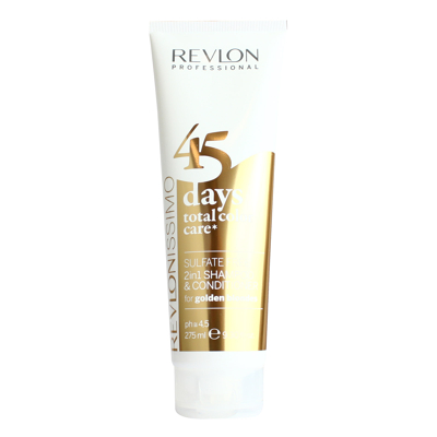Afbeelding van Revlon 45 Days Color 2 in 1 Shampoo &amp; Conditioner Golden Blondes 275 ml