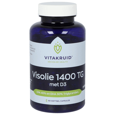 Afbeelding van Vitakruid Visolie 1400 TG met D3 Capsules