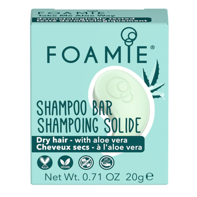 Afbeelding van Foamie Shampoo Bar Travel Size Take Me Aloe Way 20gr Haibu by Kapperskorting.com