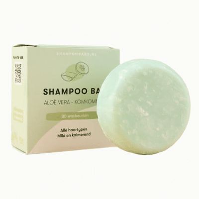 Afbeelding van ShampooBars Shampoo Bar Aloe Vera &amp; Komkommer