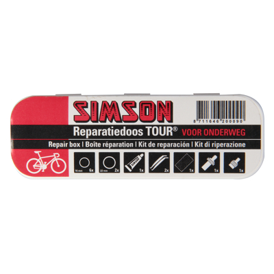 Afbeelding van Simson Reparatiedoos tour BikeTotaal.nl Rood